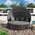 Set da salotto/giorno per esterni a 4 o 5 pezzi Nuon in vimini con tettuccio di Havenside Home