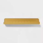Metal Luxe Kids' Wall Shelf Gold - Pillowfort™: Scalloped Floating Iron Wall Organizer, 24" Wide