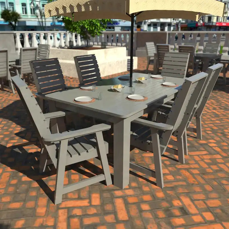 HIGHWOOD PROFESSIONAL Set da pranzo da esterno 7 pezzi 42x72