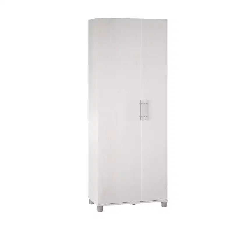 Tall Asymmetrical Storage Cabinet – 7 Compartments, Adjustable Shelves, Modern