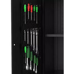 72" Tall Garage Storage Cabinet with Pegboard, Lock & Wheels – Heavy-Duty Steel