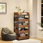 5-Drawer Pull-Out Storage Rack – Large Capacity Kitchen & Pantry Organizer