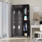 6-Door Double-Tier Metal Storage Locker – Steel, Home, Office, Gym & School