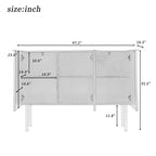 Storage Cabinet with 3 Drawers, 2 Doors & Adjustable Shelves – Black, Living Room
