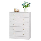 6-Drawer White Particle Board 25.98in. W Chest of Drawer