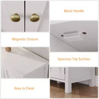 Shoe Storage Cabinet with 3 Door, 4-Tier Freestanding Large Shoe Rack Cabinet for Hallway
