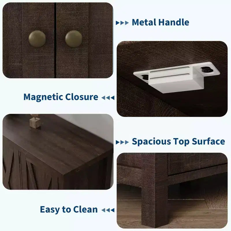 Shoe Storage Cabinet with 3 Door, 4-Tier Freestanding Large Shoe Rack Cabinet for Hallway