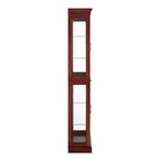70" Tall Curio Cabinet with 6 Adjustable Shelves & Tempered Glass Doors