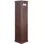 Corner Curio Cabinet with Glass Doors & 6 Shelves – Living Room Display Case
