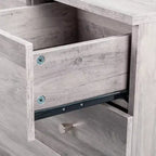 7-Drawer Gray Particle Board 25.98in. W Chest of Drawer