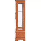 Display Cabinet with 2 Glass Doors, 3 Shelves & 1 Drawer – Freestanding, Modern