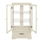 Display Cabinet with 2 Glass Doors, 3 Shelves & 1 Drawer – Freestanding, Modern