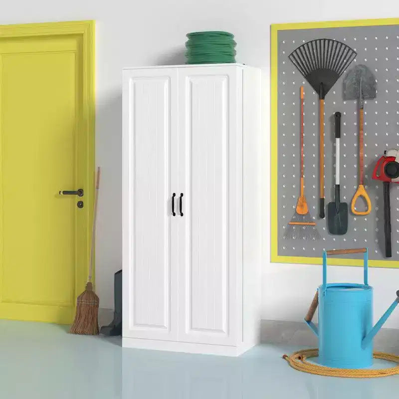 Garage Storage Cabinet with Rotating Shelves & Door Compartments,Multi-Layer Organizer,Sturdy Construction,for Tools & Garden Supplies