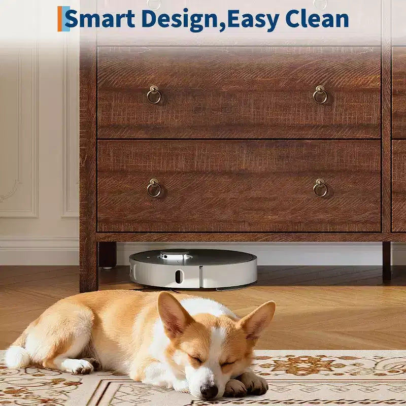 6 Drawer Dresser, Storage Organizer with Sturdy Metal Handle, TV Stand for 55 inch TV, Chest of Drawers for Living Room, Hallway, Closet