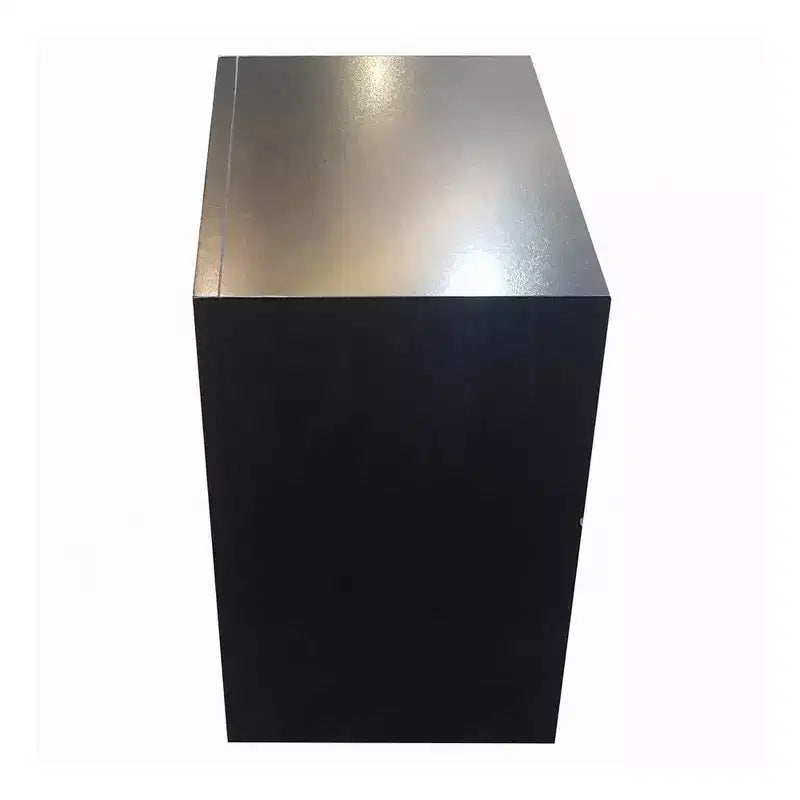 Royal Hampton Contemporary 2 Drawer Wood Nightstand By Ireland , Black