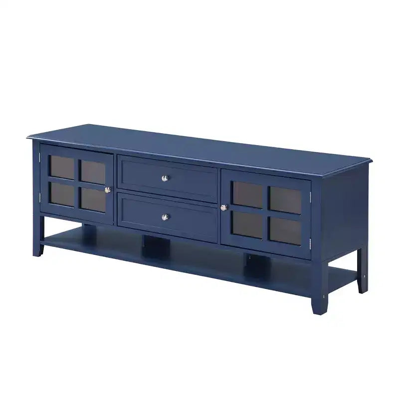 Modern TV Stand with Doors and Drawers for 60 inch TV, Wood Entertainment Center Table with Shelves for Living Room