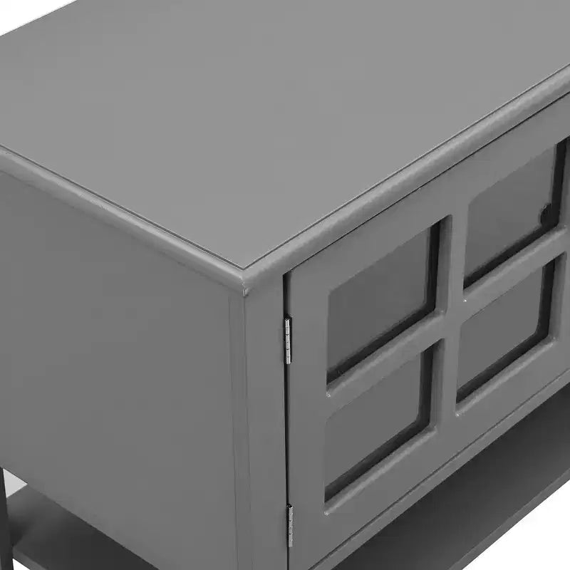 Modern TV Stand with Doors and Drawers for 60 inch TV, Wood Entertainment Center Table with Shelves for Living Room