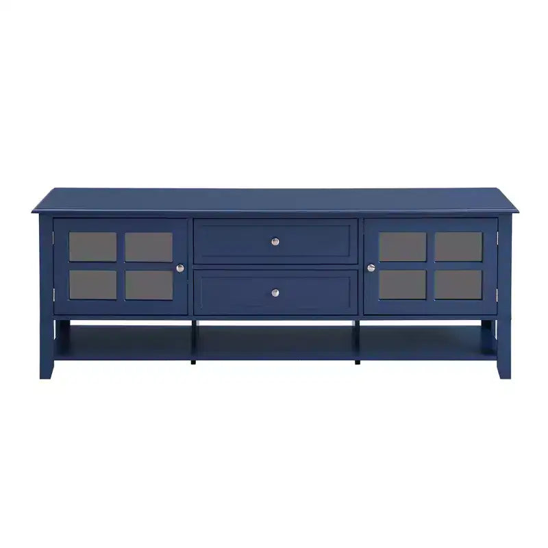 Modern TV Stand with Doors and Drawers for 60 inch TV, Wood Entertainment Center Table with Shelves for Living Room