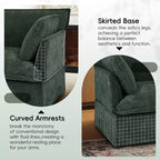 Whisen 47.2 Oversized Accent Chair, Chenille Armchair, Cloud-Like Comfy Single Sofa with Modern Base & Armrest
