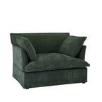 Whisen 47.2 Oversized Accent Chair, Chenille Armchair, Cloud-Like Comfy Single Sofa with Modern Base & Armrest