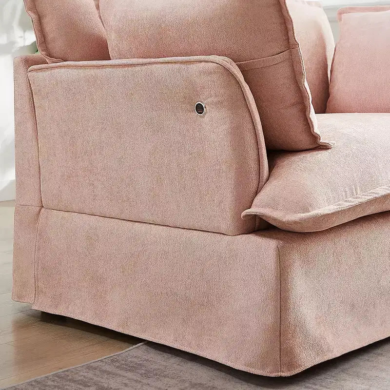 Whisen 47.2 Oversized Accent Chair, Chenille Armchair, Cloud-Like Comfy Single Sofa with Modern Base & Armrest