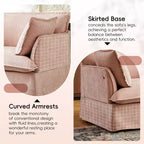 Whisen 47.2 Oversized Accent Chair, Chenille Armchair, Cloud-Like Comfy Single Sofa with Modern Base & Armrest