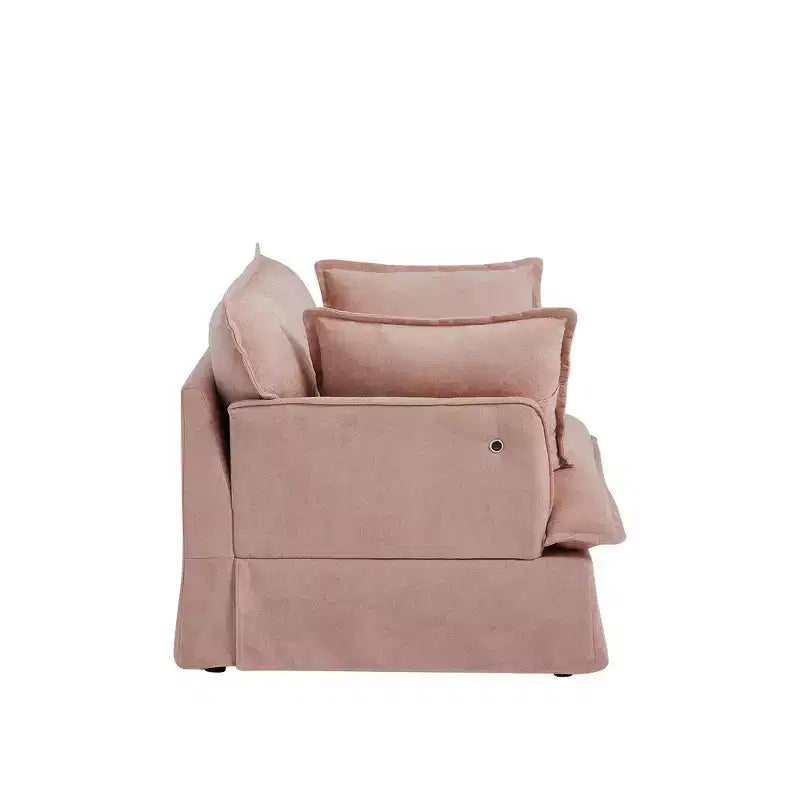 Whisen 47.2 Oversized Accent Chair, Chenille Armchair, Cloud-Like Comfy Single Sofa with Modern Base & Armrest