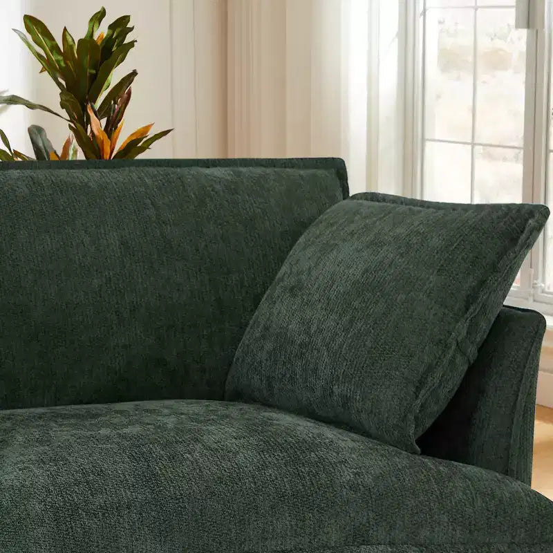 Whisen 47.2 Oversized Accent Chair, Chenille Armchair, Cloud-Like Comfy Single Sofa with Modern Base & Armrest