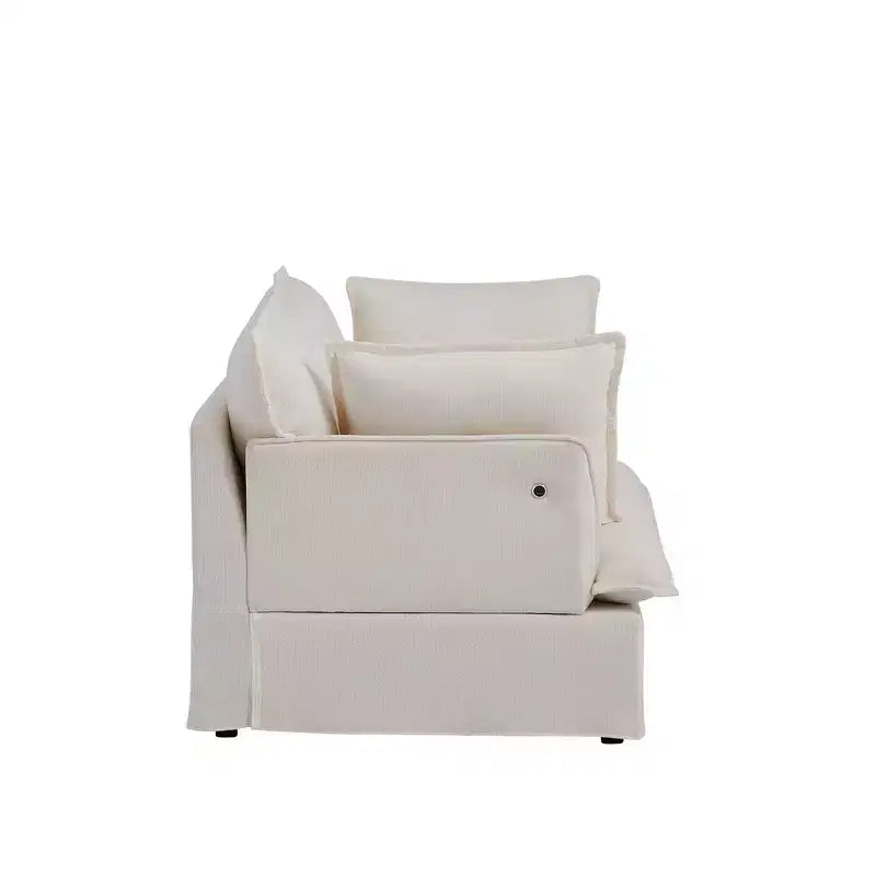 Whisen 47.2 Oversized Accent Chair, Chenille Armchair, Cloud-Like Comfy Single Sofa with Modern Base & Armrest