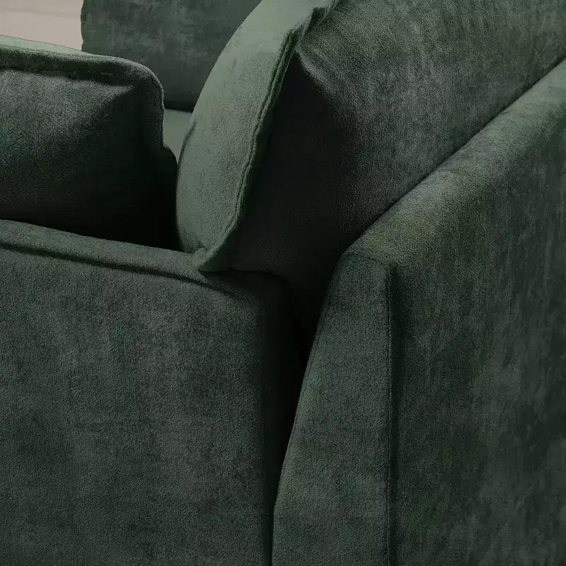 Whisen 47.2 Oversized Accent Chair, Chenille Armchair, Cloud-Like Comfy Single Sofa with Modern Base & Armrest