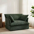 Whisen 47.2 Oversized Accent Chair, Chenille Armchair, Cloud-Like Comfy Single Sofa with Modern Base & Armrest