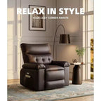 Power Lift Recliner Chair with Heat and Massage, Giant 27 Wide Seat, 360 Swivel Manual Rocker, Remote Control Oversized Recliner for Living Room