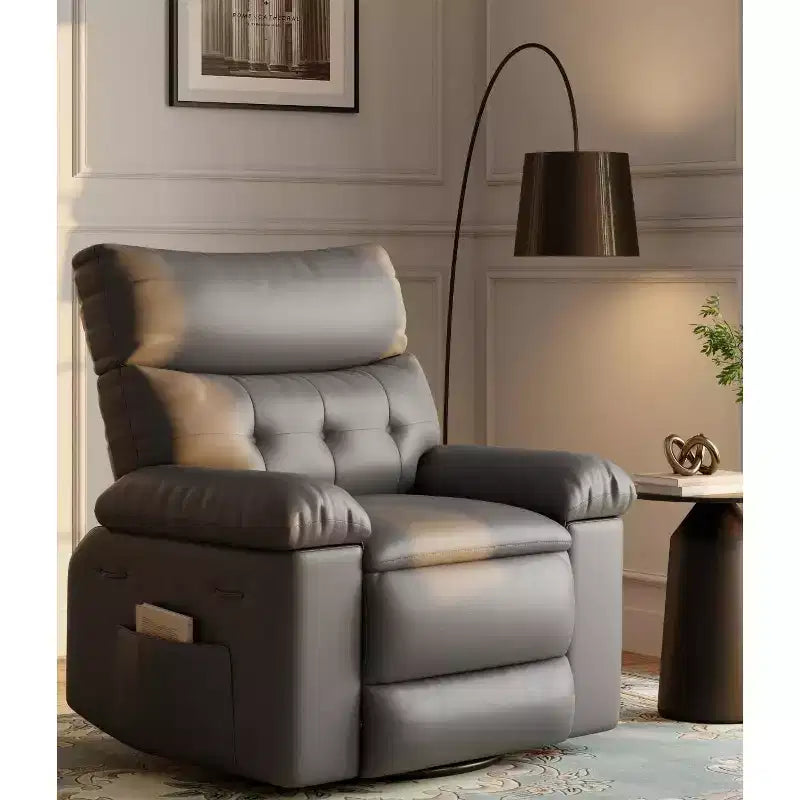 Power Lift Recliner Chair with Heat and Massage, Giant 27 Wide Seat, 360 Swivel Manual Rocker, Remote Control Oversized Recliner for Living Room