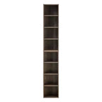 MAYEERTY 8-Tier Media Tower, CD DVD Storage Adjustable Shelves, Home Office, Multi-Use