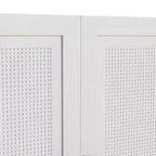 3-Set Rattan Door Sideboard Buffet Storage Cabinets with Adjustable Shelves - 93Lx36H