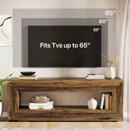 Lantine 63 TV Stand for 55/60/65/75-Inch TV, 2-Tier TV Console, Media Television Console, Entertainment Center for Living Room, Bedroom