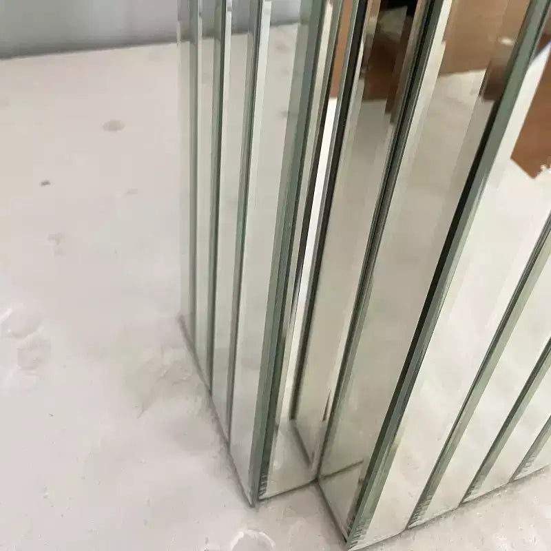 43 Mirrored Console Table, Entryway Table & Behind the Couch Table, Modern Rectangular Sofa Table for Living Room or Hallway-Panipeachy