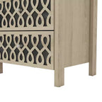 Galano Modern 2-Drawer Nightstands with Open Storage Set of 2 20.9 W  15.7 D  22.7 H