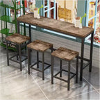 4pcs/Set Kitchen Dining Table with 4 Chairs, Well-Crafted Table Set for Dining Room, Living Room, Home, or Office