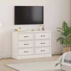 COZONY 6 Drawer Nightstand, Wood Bedside Storage Cabinet with Spacious Drawers, Space-Saving Bedroom Side Table Organizer