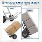 COZONY Aluminum Hand Truck/Stair Climbing Cart, 600 LBS Capacity, Heavy Duty Cart With Extendable Base
