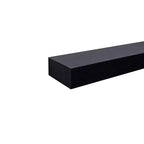 15.75 Black LED Floating Shelf C invisible-bracket wood wall mount with built-in LED, perfect bathroom/bedroom/kitchen dcor or book/plant display