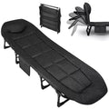 79 Portable Folding Bed with Cushion and Pillow, Camping Cot for Adults with Supports 500 Lbs, Lightweight Tent Cot for Patio Beach Indoor Outdoor