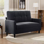 Dyonery Small Loveseat Sofa,50Comfy Couch with Thick Cushions,Tool-Free Assembly Loveseat for Bedroom Small Loveseat for Small Spaces