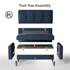 Dyonery Small Loveseat Sofa,50Comfy Couch with Thick Cushions,Tool-Free Assembly Loveseat for Bedroom Small Loveseat for Small Spaces