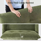 Dyonery Small Loveseat Sofa,50Comfy Couch with Thick Cushions,Tool-Free Assembly Loveseat for Bedroom Small Loveseat for Small Spaces