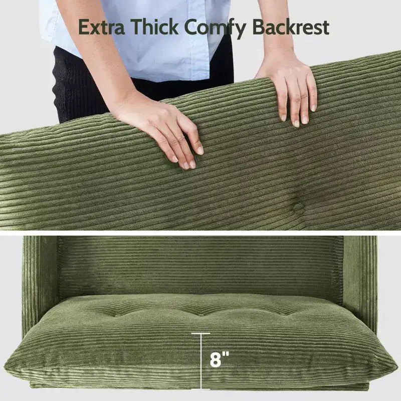 Dyonery Small Loveseat Sofa,50Comfy Couch with Thick Cushions,Tool-Free Assembly Loveseat for Bedroom Small Loveseat for Small Spaces