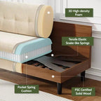 Dyonery Small Loveseat Sofa,50Comfy Couch with Thick Cushions,Tool-Free Assembly Loveseat for Bedroom Small Loveseat for Small Spaces