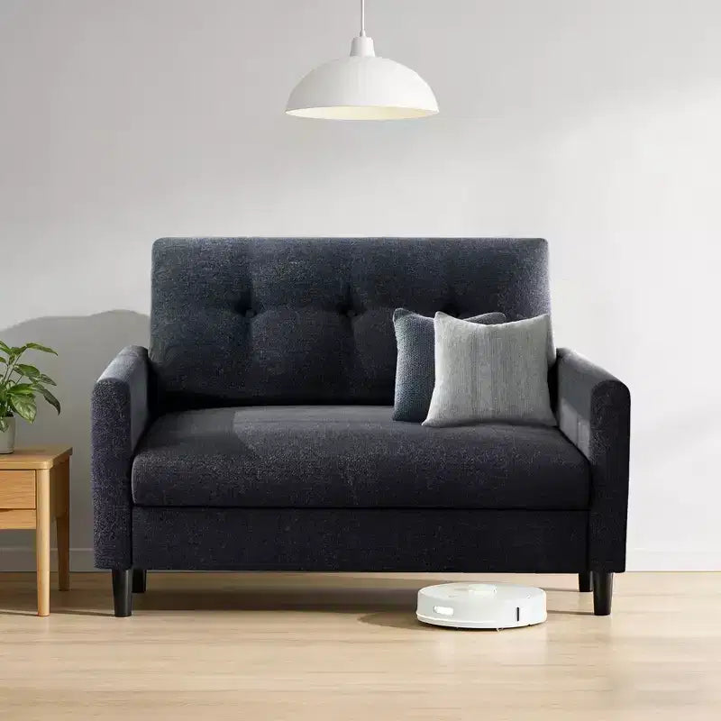 Dyonery Small Loveseat Sofa,50Comfy Couch with Thick Cushions,Tool-Free Assembly Loveseat for Bedroom Small Loveseat for Small Spaces