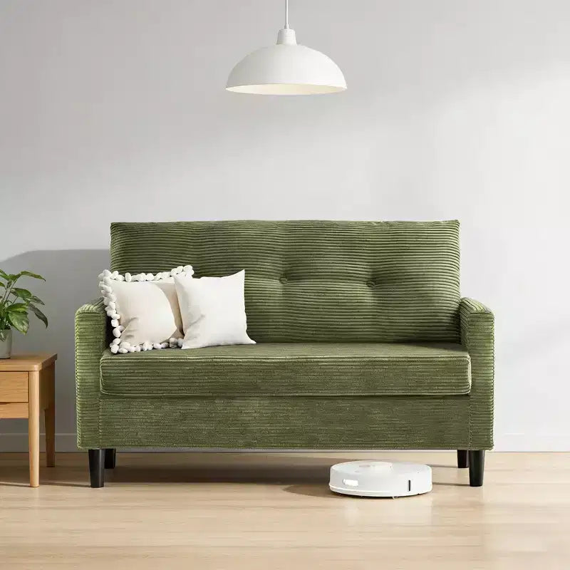 Dyonery Small Loveseat Sofa,50Comfy Couch with Thick Cushions,Tool-Free Assembly Loveseat for Bedroom Small Loveseat for Small Spaces